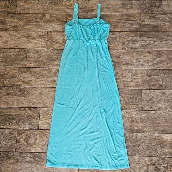 T2Love Blue Tank Top Maxi Dress Size 12 - Picture 11 of 13